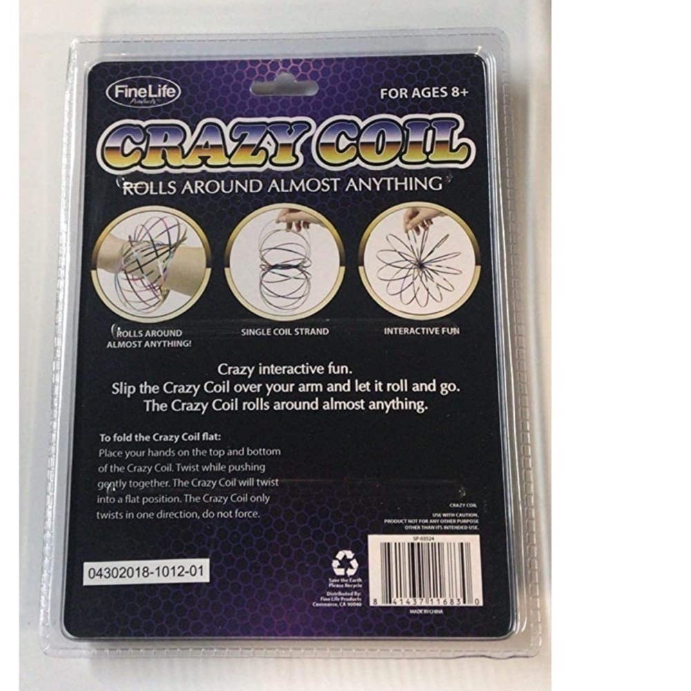 Crazy Coil Fidget Stress Release Toy A Fine Line Novelty Toy - Picture 2 of 2